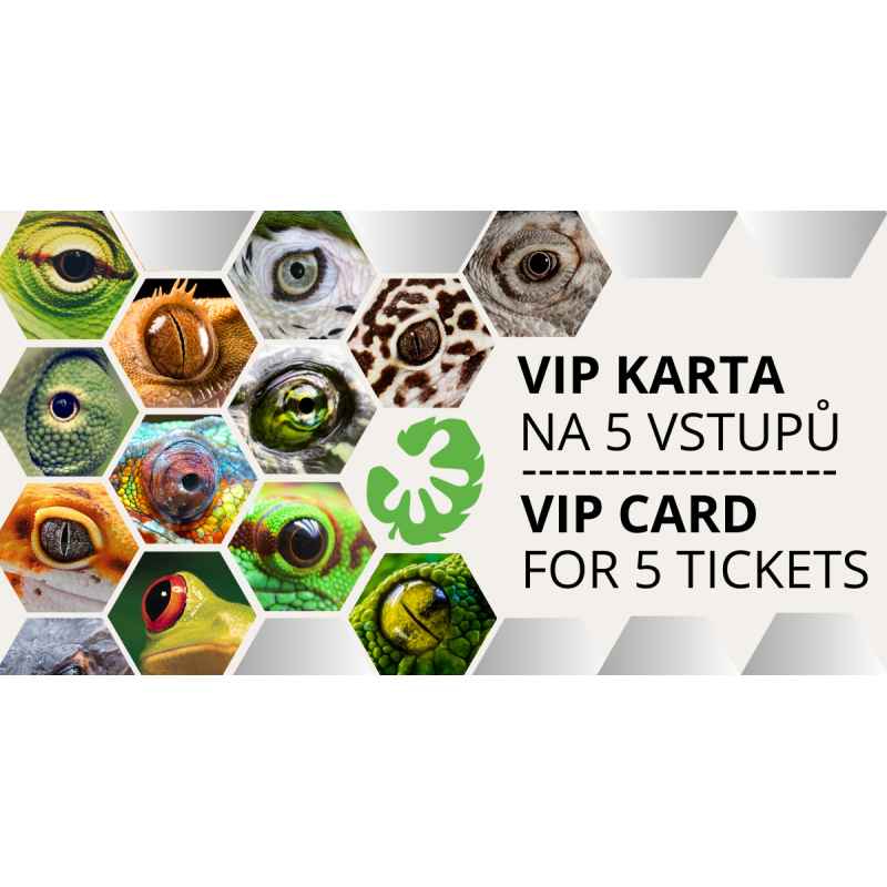 VIP karta na 5 vstupů